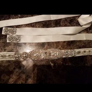 Ivory sash belt